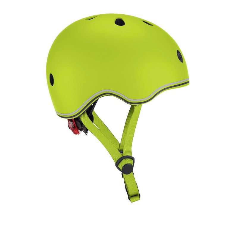 Шлем защитный детский GLOBBER EVO LIGHTS зеленый с фонариком 45-51см (XXS/XS)