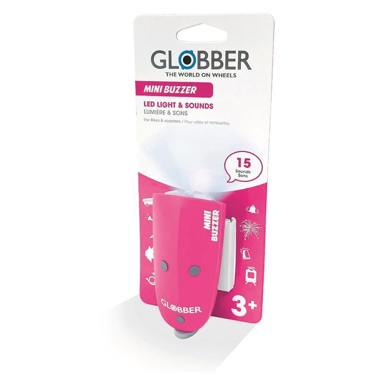 Сигнал звуковой/световой GLOBBER Mini Buzzer розовый