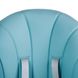 Стільчик для годування LAMOSA HAPPY блакитний, від 6 місяців до 3х років, зручний у використанні та зберіганні, колеса, 5-точкові ремені, зйомний чохол, підніс-столешня, регулювання по висоті, регулювання підніжки, сертифікати якості