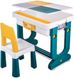 Детский стол и два стульчика LAMOSA Трансформер 6 в 1 разноцветный, с мольбертом для рисования, универсальная поверхность для всех видов конструкторов, от 1.5 года, удобен в транспортировке и хранении, складывается в компактный чемоданчи
