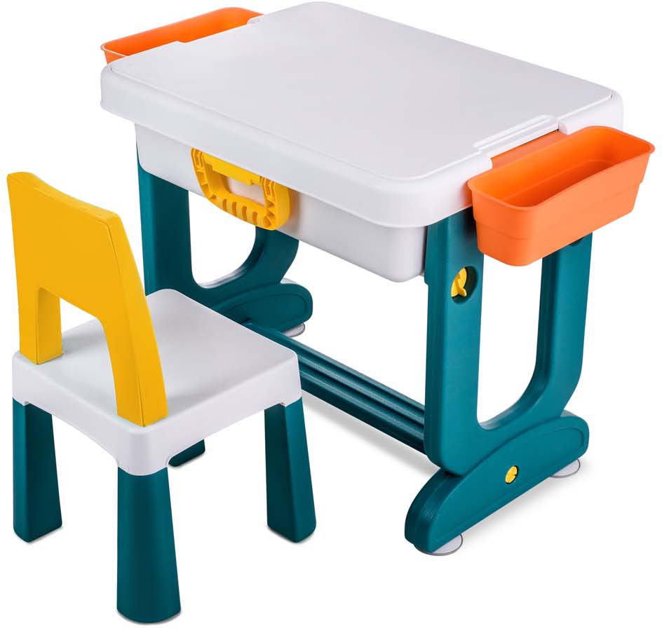 Дитячій стіл та стільчик LAMOSA Трансформер 6 в 1 різнокольоровий